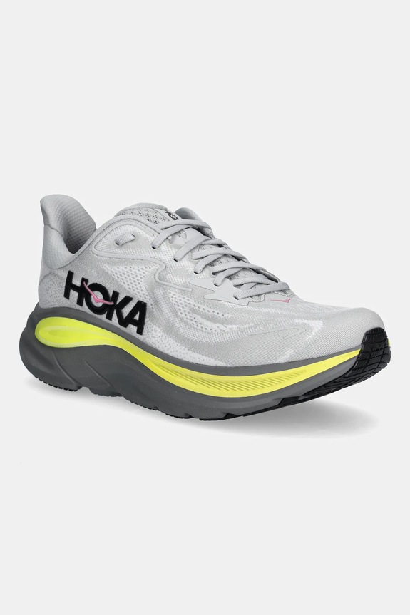 Бігові кросівки Hoka Clifton 10 синтетичний сірий 1162030
