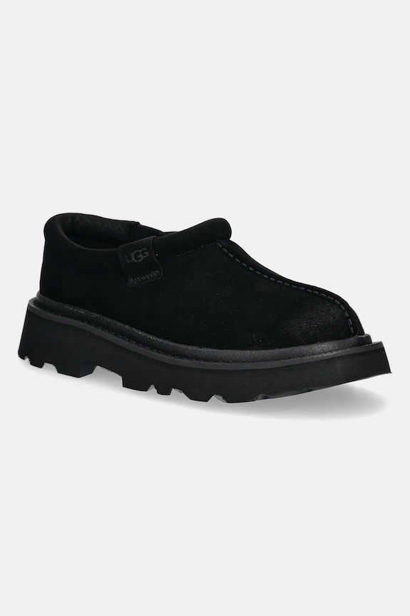 Semišové mokasíny UGG Tasman Lug casual čierna 1166913.BLK