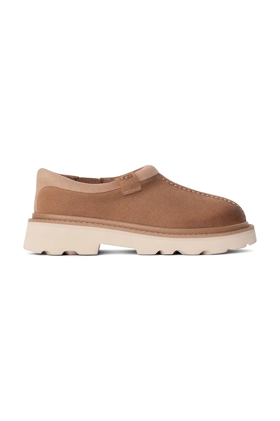 Μοκασίνια σουέτ UGG Tasman Lug δέρμα σαμουά καφέ 1166913.CHE