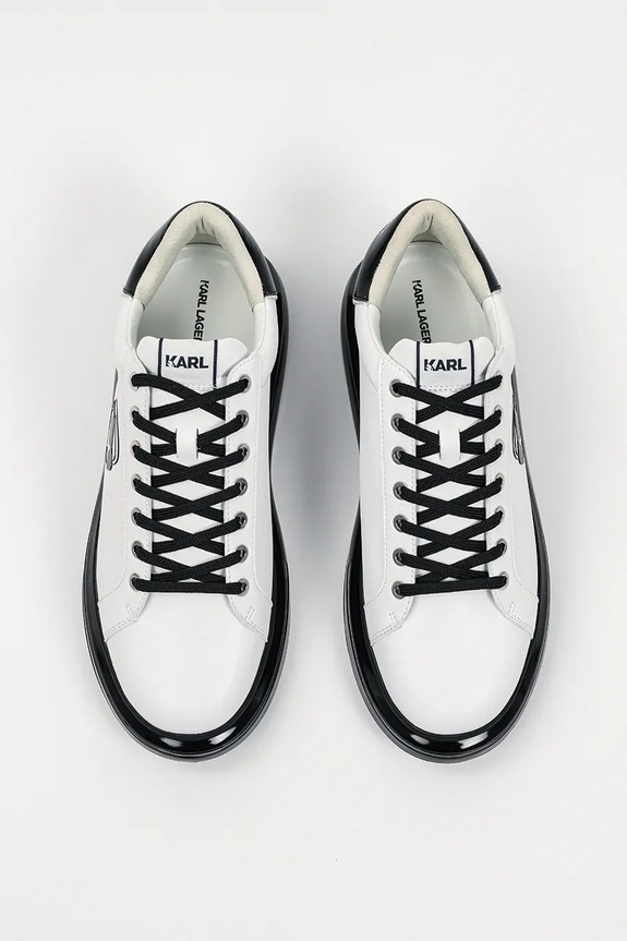 Karl Lagerfeld sneakers din piele KAPRI KUSHION alb KL52630N.010