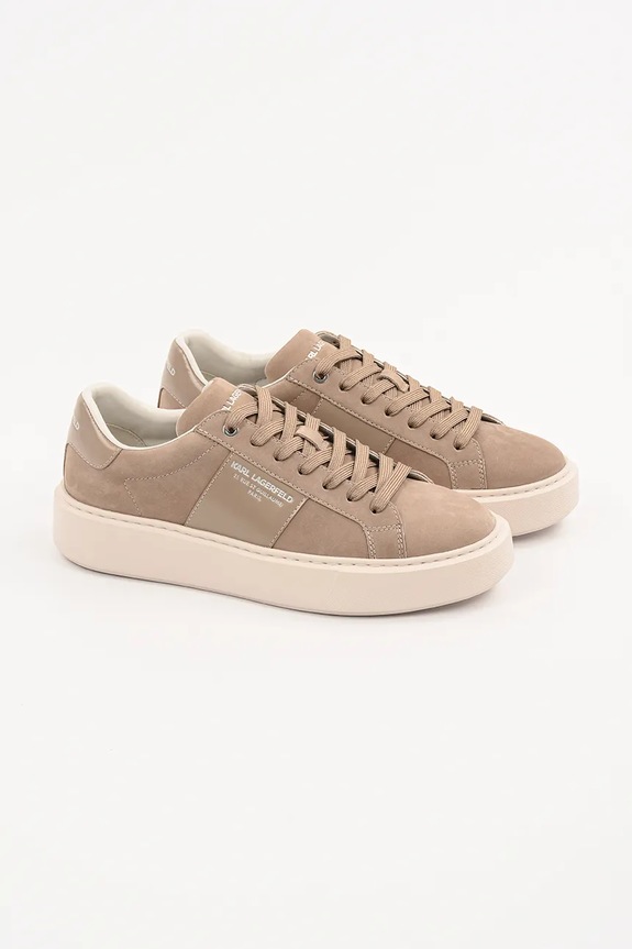 Karl Lagerfeld sneakersy nubukowe MAXI KUP RSG KL52218.2TN beżowy SS25