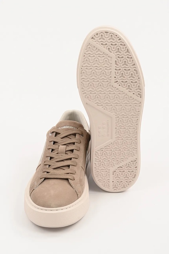Karl Lagerfeld sneakersy nubukowe MAXI KUP RSG KL52218.2TN beżowy