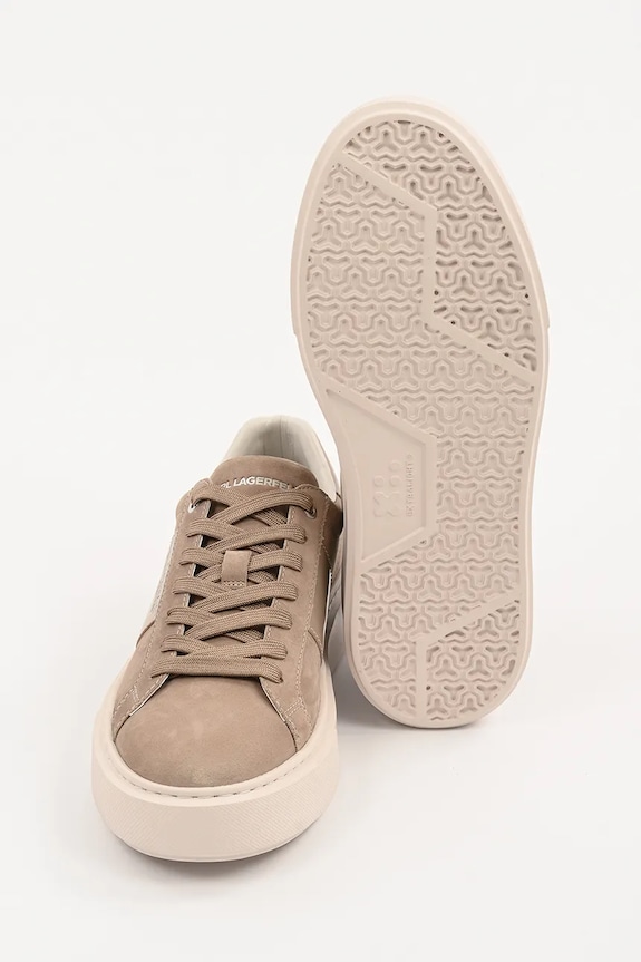 Karl Lagerfeld sneakersy nubukowe MAXI KUP RSG KL52218.2TN beżowy