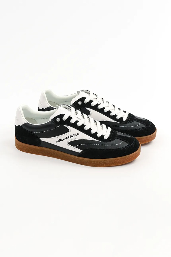 Karl Lagerfeld sneakersy skórzane KANDIDATE KL53855.301 czarny SS25