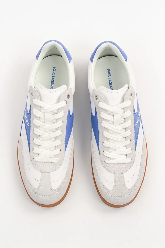 Karl Lagerfeld sneakersy skórzane KANDIDATE biały KL53855.31B
