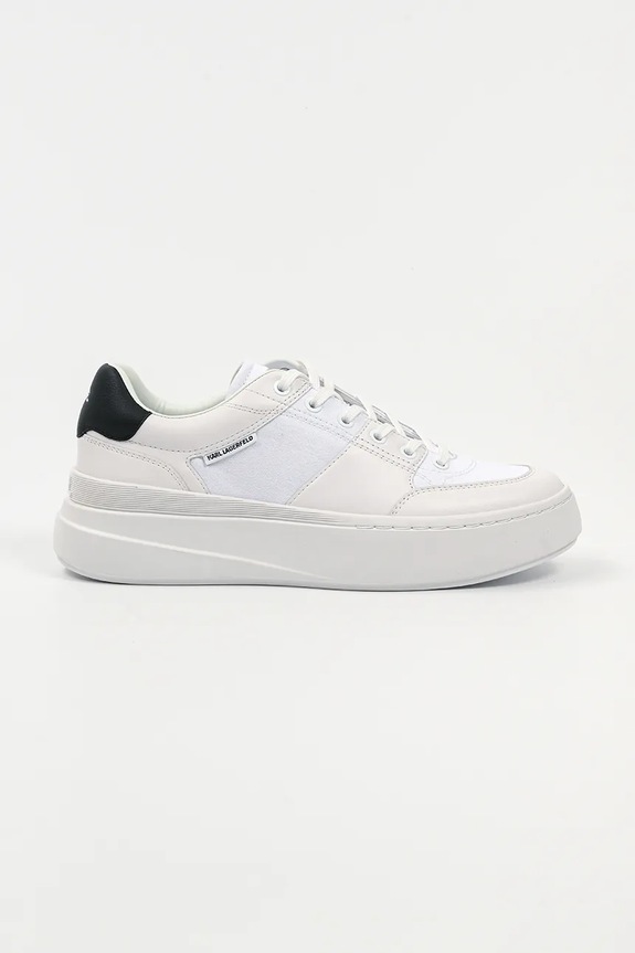 Karl Lagerfeld sneakersy KRONOS skóra zamszowa biały KL54025.011