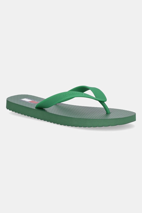 Japonke Tommy Jeans BEACH SANDAL zelena EM0EM01560