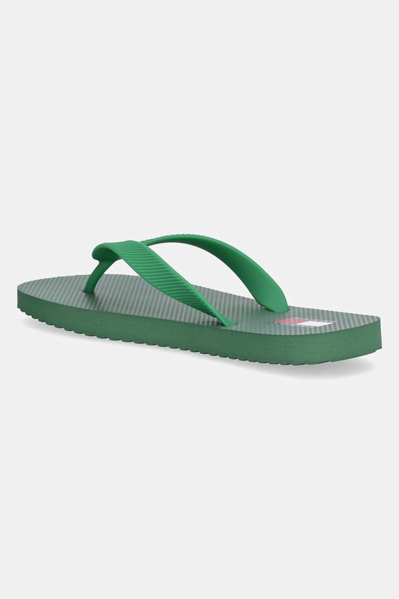 Obutev Japonke Tommy Jeans BEACH SANDAL EM0EM01560 zelena