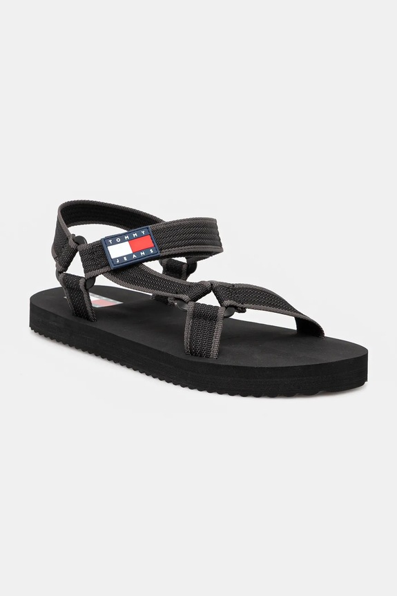 Sandali Tommy Jeans CASUAL SANDAL siva EM0EM01563