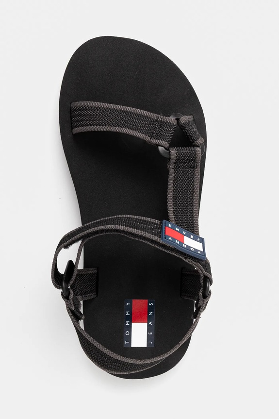 Sandali Tommy Jeans CASUAL SANDAL siva EM0EM01563