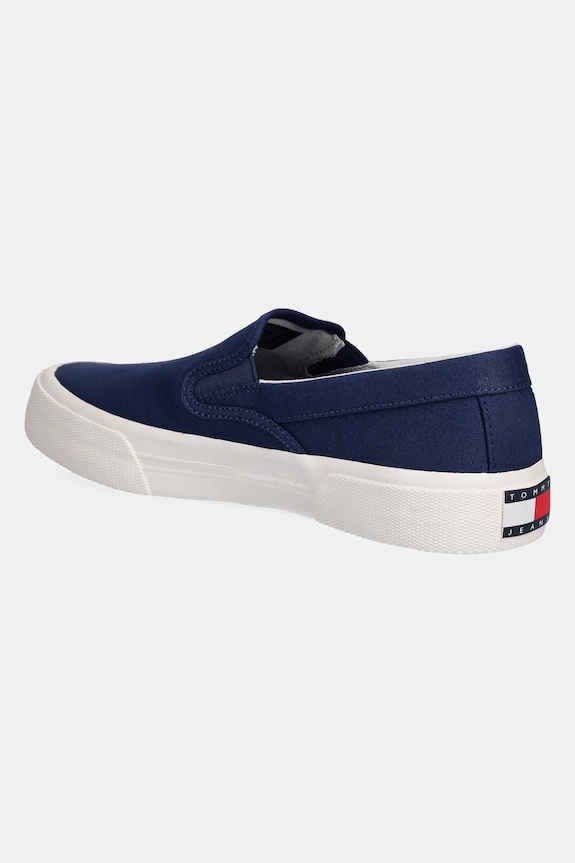 Obuv Tenisky Tommy Jeans SLIP ON CANVAS COLOR EM0EM01544 tmavomodrá