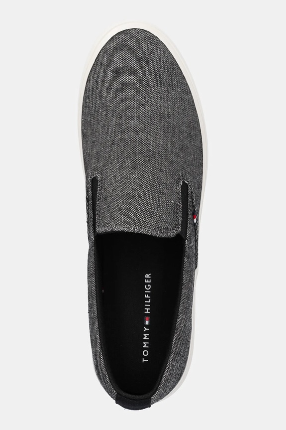 Tenisice Tommy Hilfiger TH HI VULC LOW SLIP ON CH crna FM0FM05390