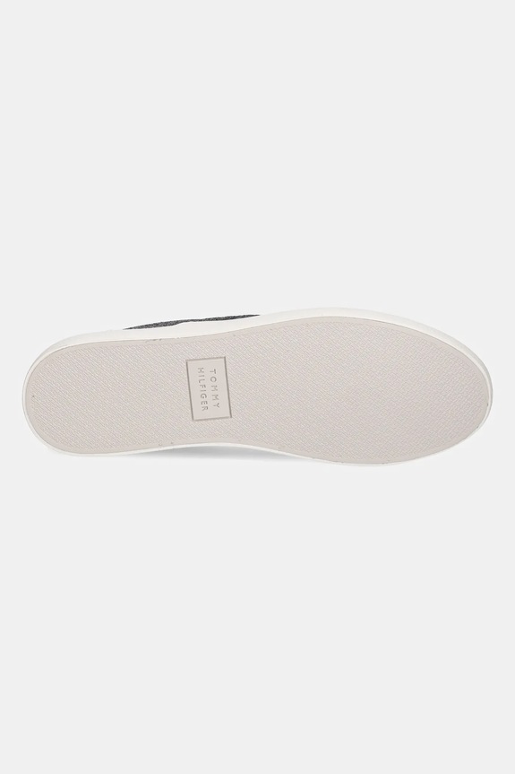 Tenisice Tommy Hilfiger TH HI VULC LOW SLIP ON CH FM0FM05390 crna