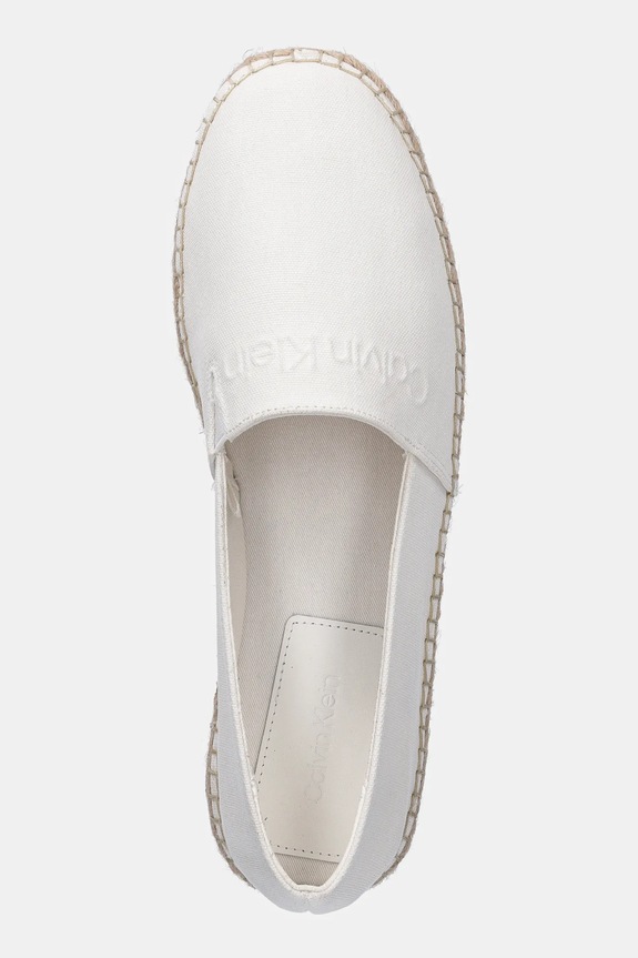 Εσπαντρίγιες Calvin Klein ESPADRILLE CV LOGO λευκό HM0HM01808