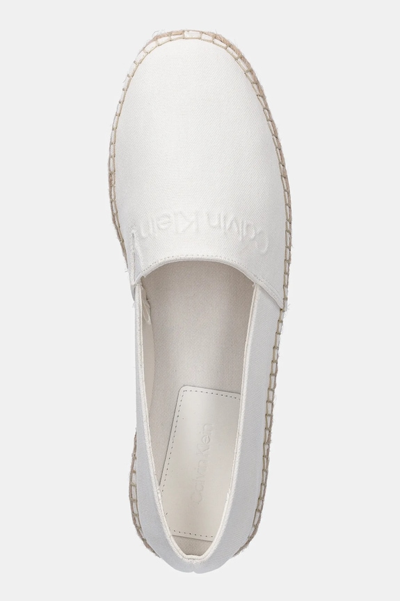 Εσπαντρίγιες Calvin Klein ESPADRILLE CV LOGO λευκό HM0HM01808