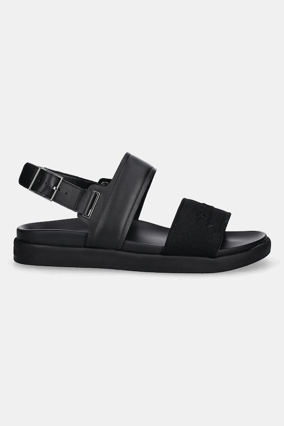 Calvin Klein sandali BACK STRAP W/ BUCKLE LOGO HM0HM01742 nero SS25