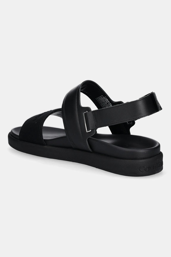 Scarpe Calvin Klein sandali BACK STRAP W/ BUCKLE LOGO HM0HM01742 nero