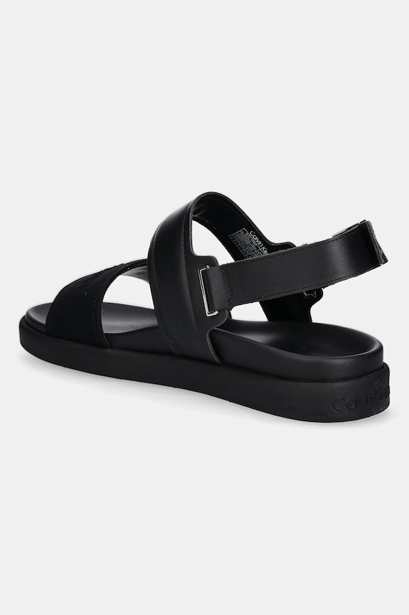 Scarpe Calvin Klein sandali BACK STRAP W/ BUCKLE LOGO HM0HM01742 nero