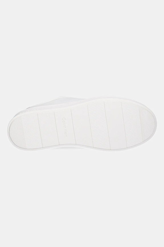 Calvin Klein sneakersy skórzane LOW TOP LACE UP OXFORD RUBB LTH HM0HM01708 biały