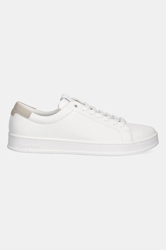 Δερμάτινα sneakers Calvin Klein LOW TOP LACE UP NU HM0HM01758 λευκό SS25
