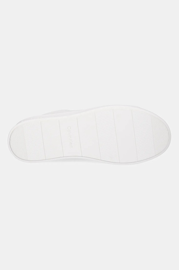 Δερμάτινα sneakers Calvin Klein LOW TOP LACE UP NU HM0HM01758 λευκό
