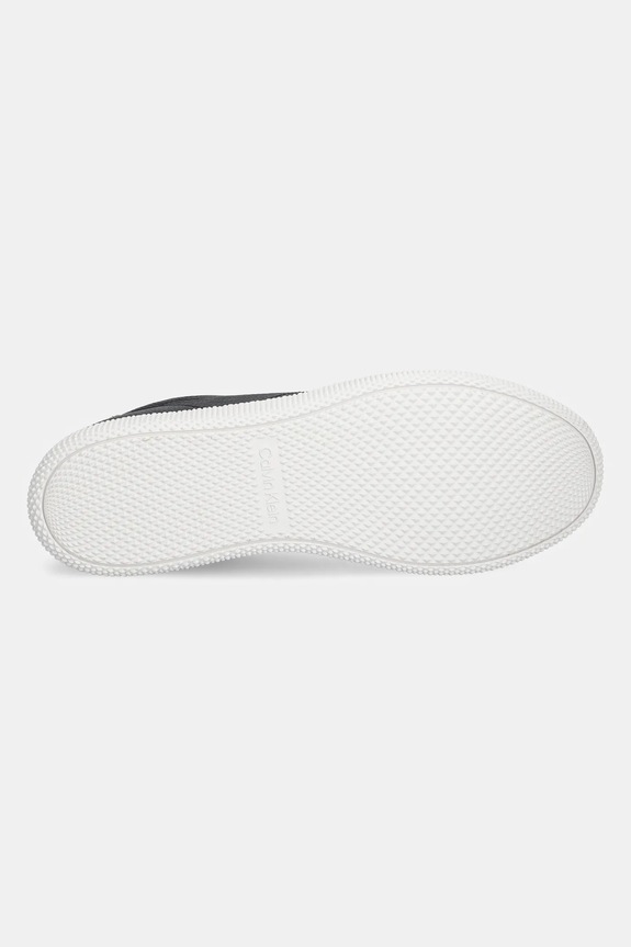 Calvin Klein sneakersy skórzane LOW TOP LACE UP TMBL LTH HM0HM01803 czarny