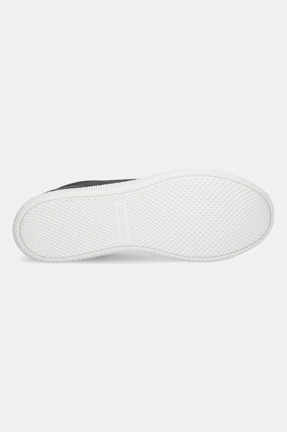Calvin Klein sneakersy skórzane LOW TOP LACE UP TMBL LTH HM0HM01803 czarny