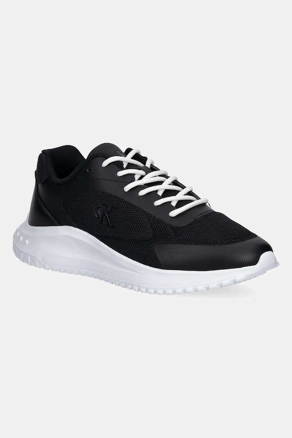 Calvin Klein Jeans sneakersy EVA RUNNER LOW MESH MIX tekstylny czarny YM0YM01185