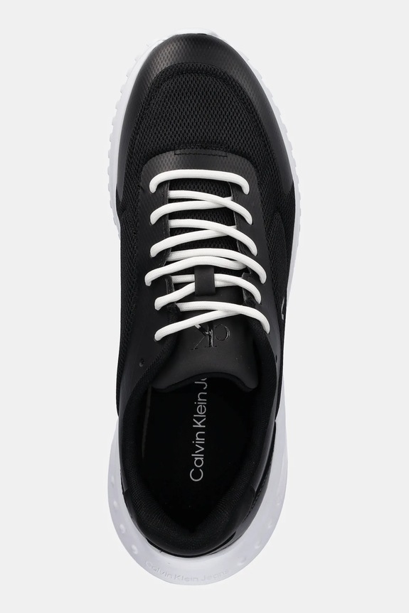 Calvin Klein Jeans sneakersy EVA RUNNER LOW MESH MIX czarny YM0YM01185