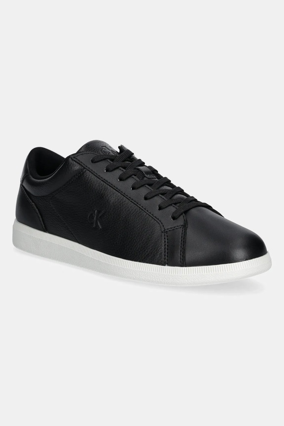 Calvin Klein Jeans sneakers LOW PROFILE CUPSOLE CM finta pelle fiore nero YM0YM01190