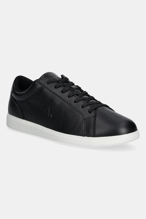Calvin Klein Jeans sneakers LOW PROFILE CUPSOLE CM finta pelle fiore nero YM0YM01190
