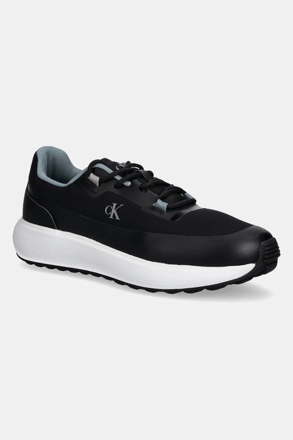 Sneakers boty Calvin Klein Jeans ATHLEISURE RUNNER TECH RIPSTOP Planet friendly černá YM0YM01205