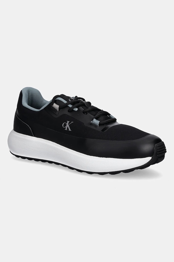 Sneakers boty Calvin Klein Jeans ATHLEISURE RUNNER TECH RIPSTOP Planet friendly černá YM0YM01205