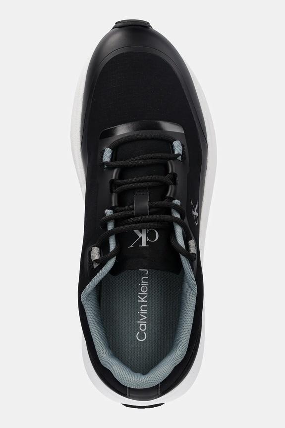 Sneakers boty Calvin Klein Jeans ATHLEISURE RUNNER TECH RIPSTOP černá YM0YM01205