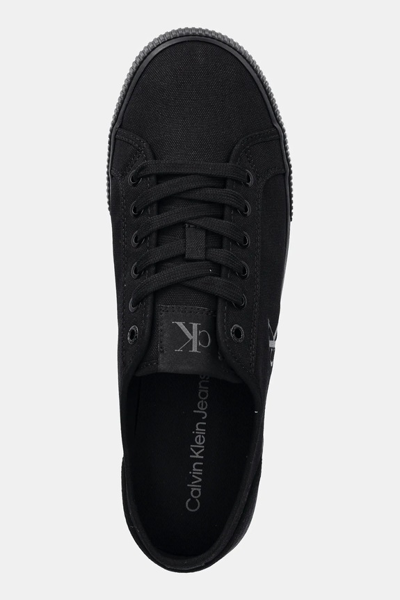 Tenisky Calvin Klein Jeans ESS VULC LOW MG CANVAS černá YM0YM01209