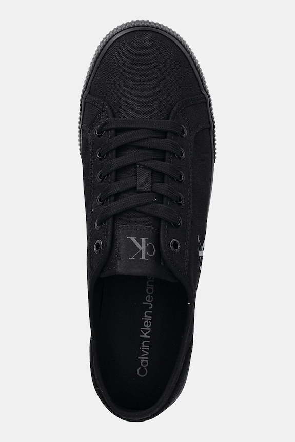 Tenisky Calvin Klein Jeans ESS VULC LOW MG CANVAS černá YM0YM01209