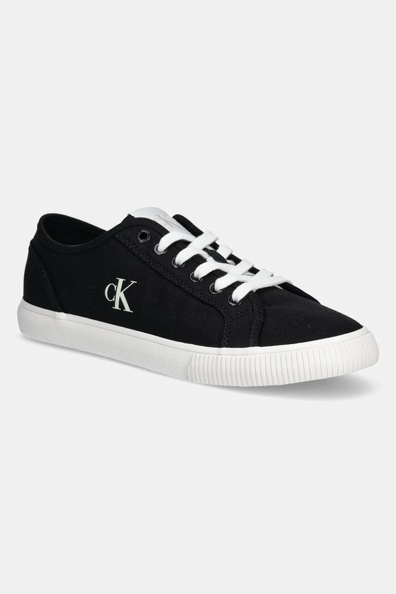 Tenisky Calvin Klein Jeans ESS VULC LOW MG CANVAS nízký černá YM0YM01209