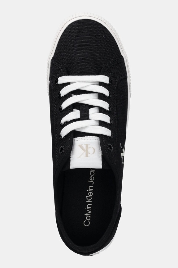 Tenisky Calvin Klein Jeans ESS VULC LOW MG CANVAS černá YM0YM01209