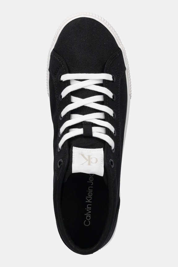 Calvin Klein Jeans trampki ESS VULC MID MG CANVAS czarny YM0YM01210