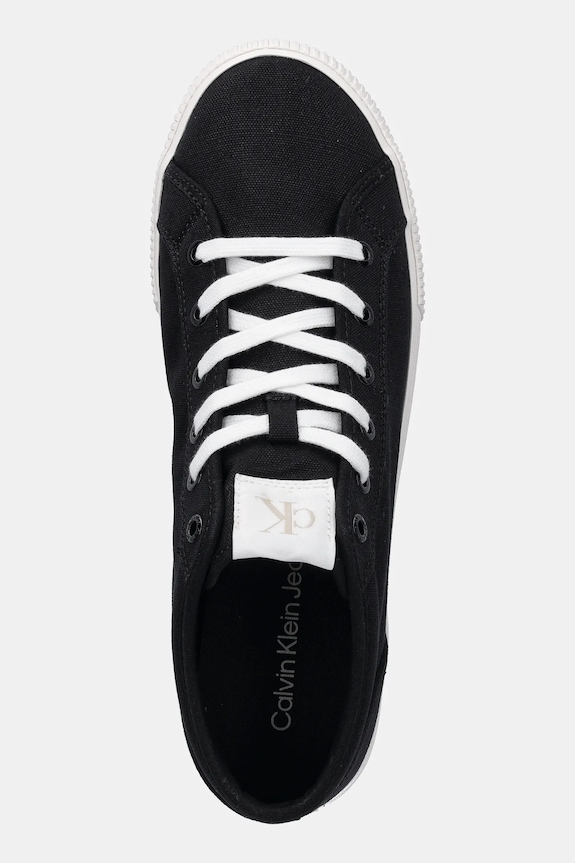 Calvin Klein Jeans trampki ESS VULC MID MG CANVAS czarny YM0YM01210