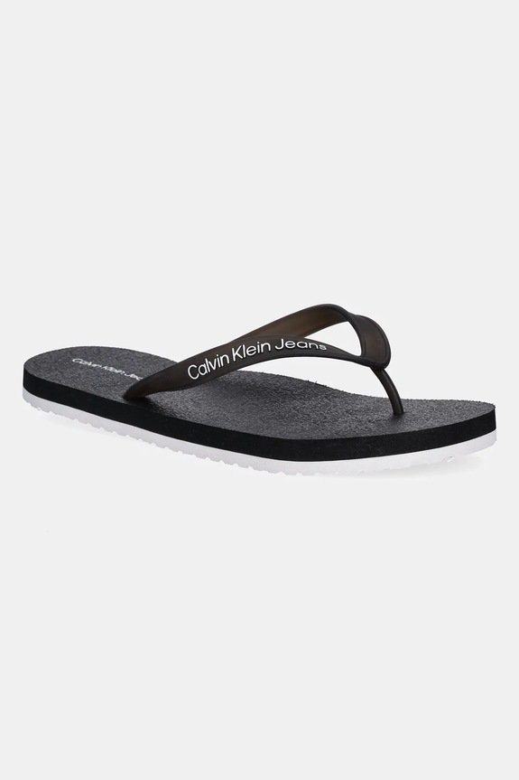 Calvin Klein Jeans șlapi THONG+ TPU negru YM0YM01265