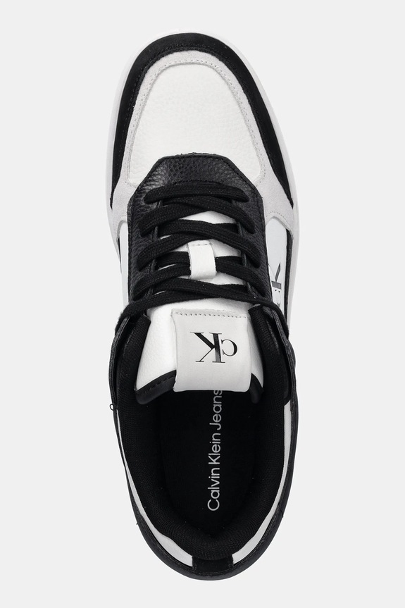 Topánky Calvin Klein Jeans BASKET CUP LOW LACEUP LTH MIX čierna YM0YM01308