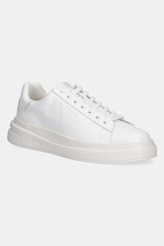 Guess sportcipő ELBA bevonatos bőr fehér FMJLBA.LEA12.WHITE