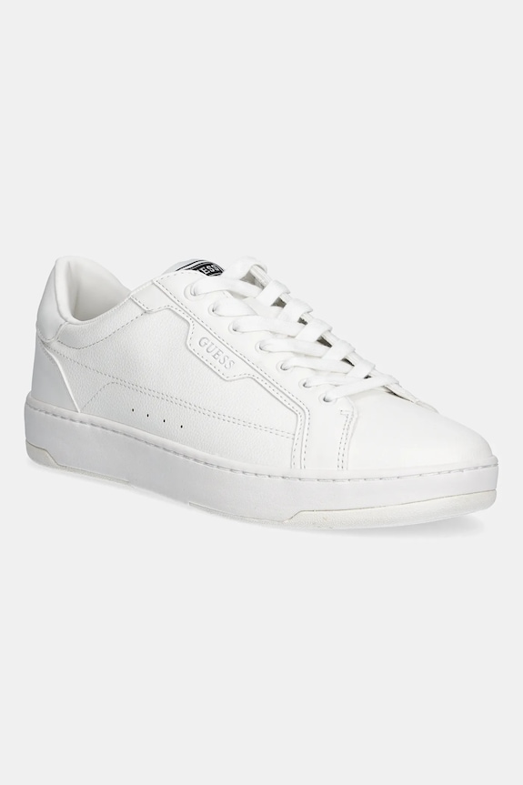 Tenisky Guess VINCI imitácia kože biela FMJVIC.PEL12.WHITE