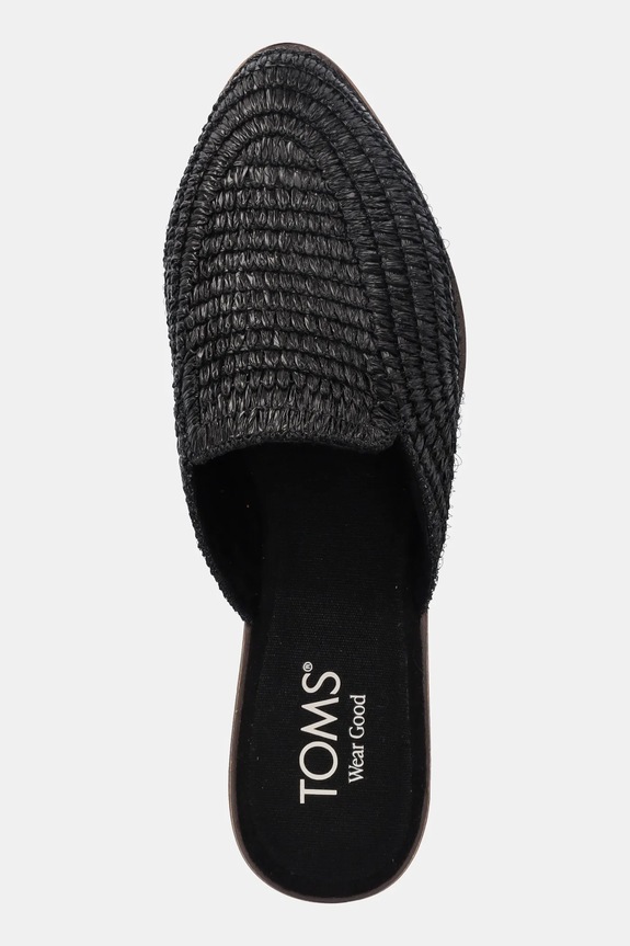 Toms ciabatte slide RAFFIA nero 10022001