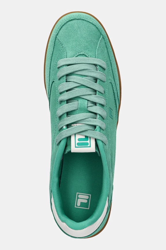 Semišové sneakers boty Fila Slantshot zelená FFM0415