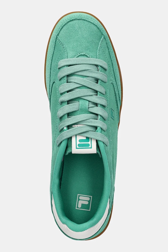 Semišové sneakers boty Fila Slantshot zelená FFM0415