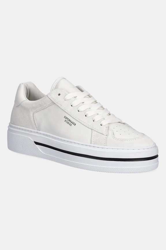 Copenhagen sneakersy skórzane Leather mix skóra zamszowa biały CPH181M