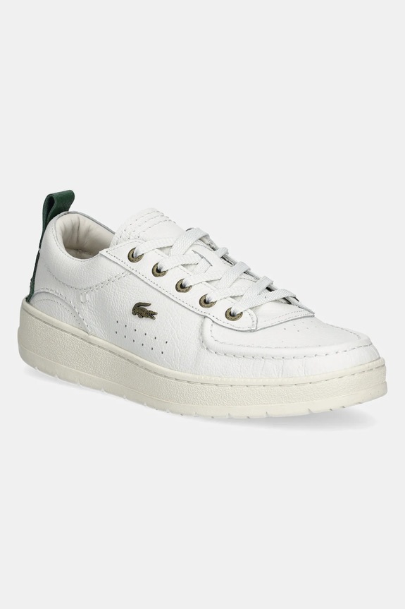 Lacoste sneakersy skórzane UMPIRE tekstylny biały 49CMA0002