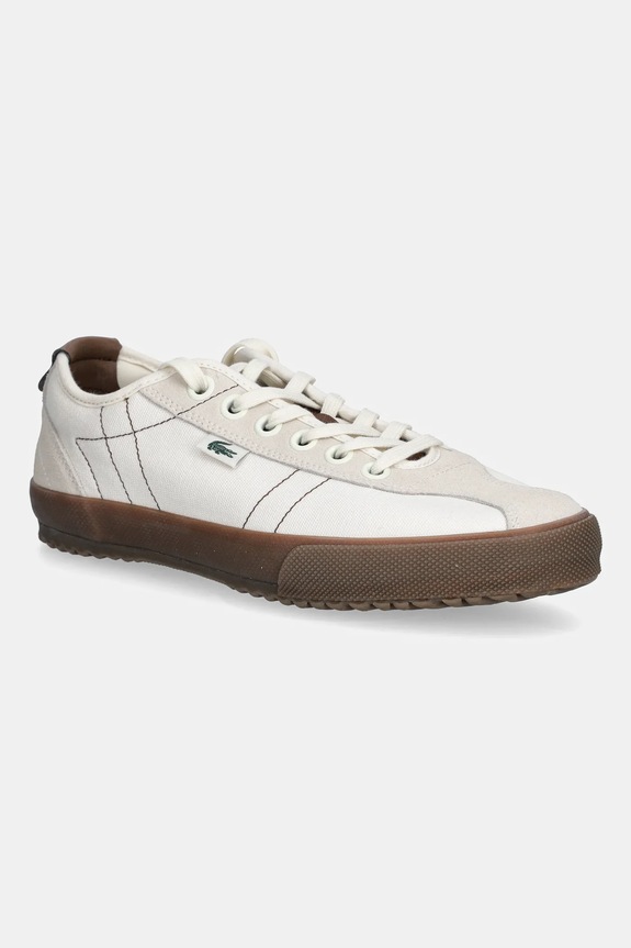 Lacoste scarpe da ginnastica BACKSLAM pelle scamosciata beige 49CMA0008